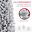 7ft Pre Lit Artificial Christmas Tree Holiday Décor with 250 Colourful LED Lights and 592 Snow Flocked Tips, Pine Cone, Berry, Ball Tree Decoration