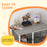 Indoor Dog Crate Furniture, Side End Table, with Soft Washable Cushion, Lockable Doors, for Big Dogs