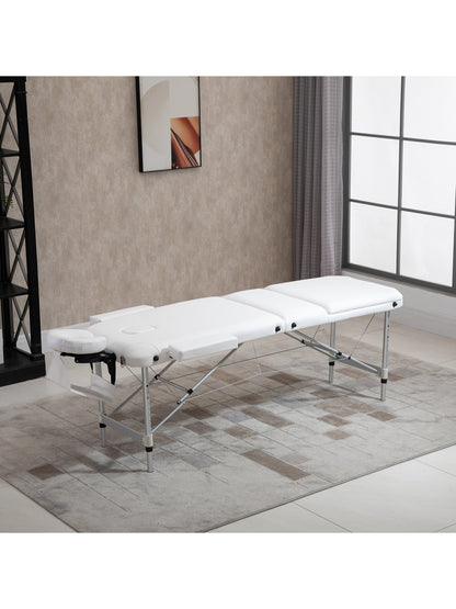 Portable Massage Table Beauty Therapy Sofa Bed Spa Aluminium White