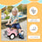 Foot to Floor Slider with Steering Wheel, for Ages 12-36 Months -  Pink