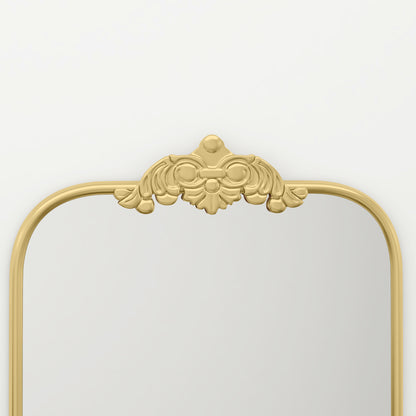 Wall Mirror, Decorative Baroque Mirror with Metal Frame, Gold Tone