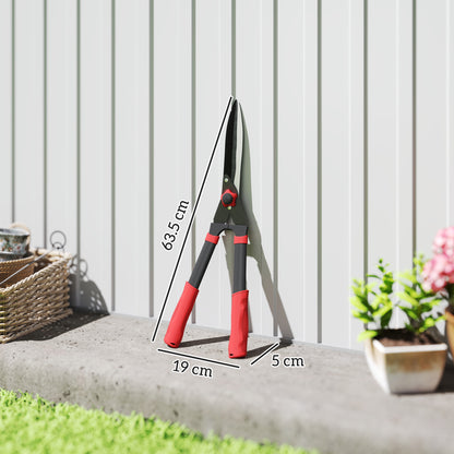 Garden Shears, 63.5 cm Hedge Shears with Tension Adjuster