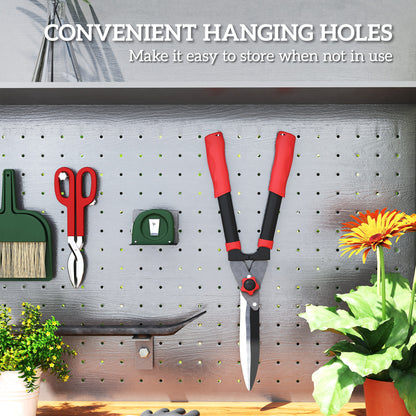 Garden Shears, 63.5 cm Hedge Shears with Tension Adjuster