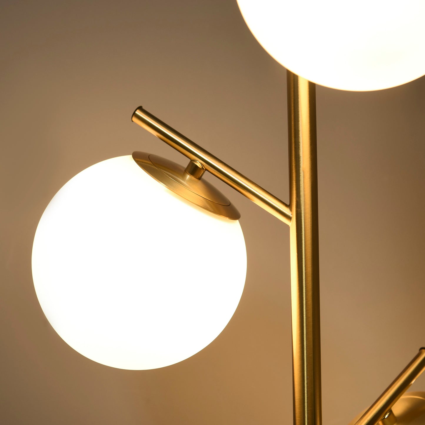 Modern Tree Floor Lamp with 3 Light, for Living Room Bedroom, Gold