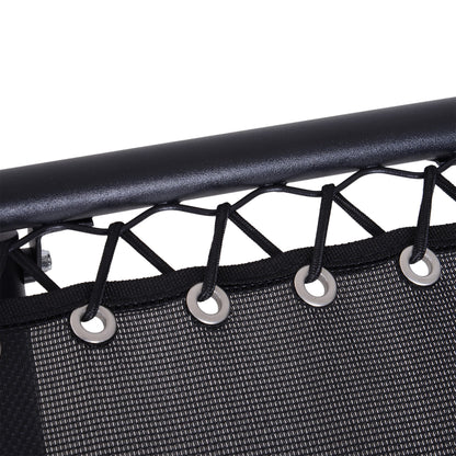 3PC Zero Gravity Chairs Sun Lounger Table Set w/ Cup Holders, Black