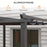 3 x 3(m) Aluminium Pergola with Retractable Roof, Garden Gazebo Canopy Sun Shade Shelter for Grill, Patio, Deck