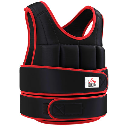 20KGS Adjustable Weight Vest Running Gym Training Weight Loss, Red