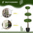 Set of 2 Artificial Plants Boxwood Ball Topiary Trees 110cm Decorative Faux Plants in Pot for Home Indoor Outdoor Green