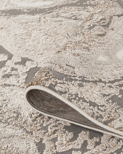 Elysium Abstract Rug With Velvet Feel Stylish Metallic Sheen Astral Design