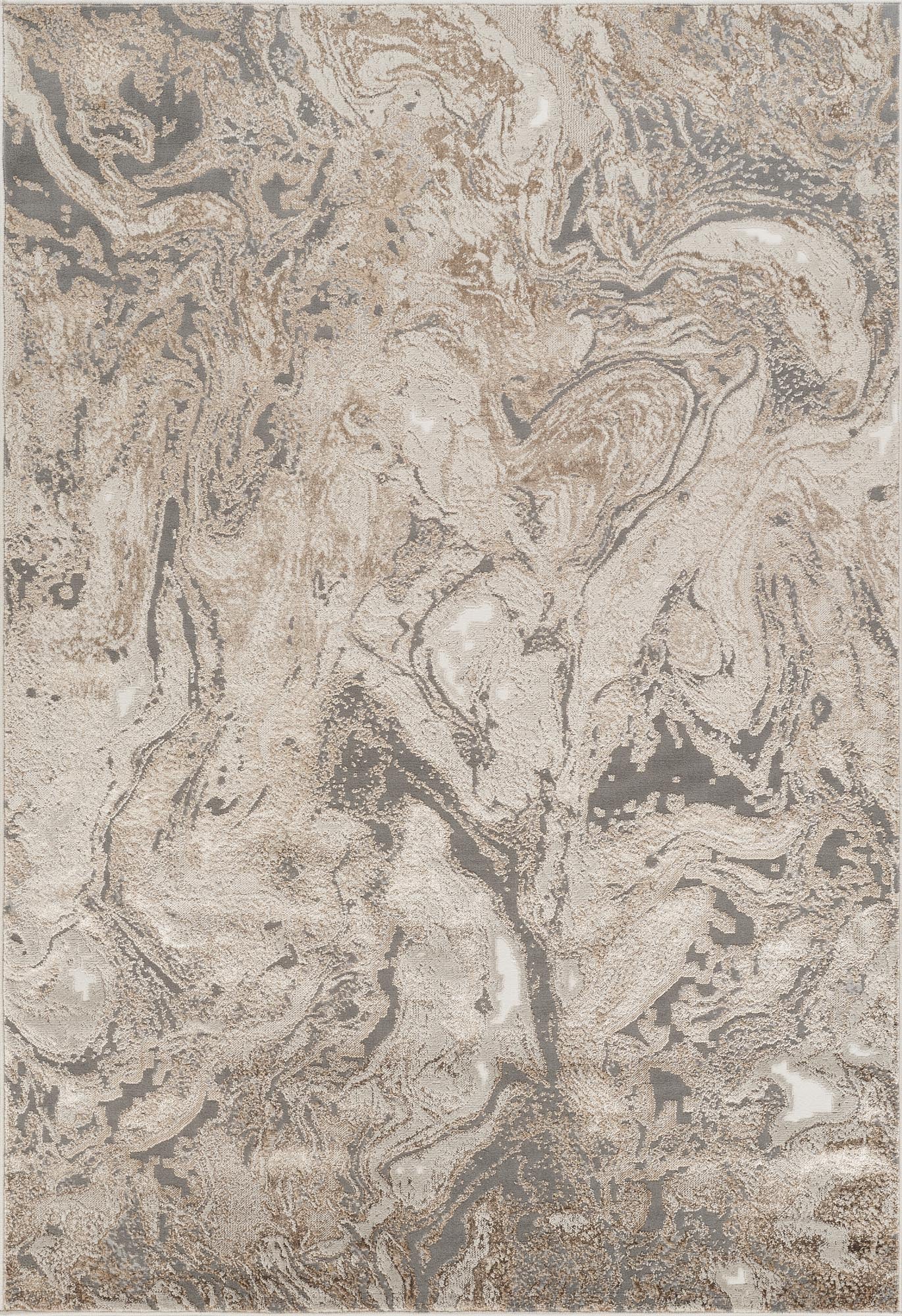 Elysium Abstract Rug With Velvet Feel Stylish Metallic Sheen Astral Design