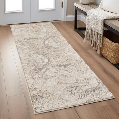 Elysium Abstract Rug With Velvet Feel Stylish Metallic Sheen Astral Design