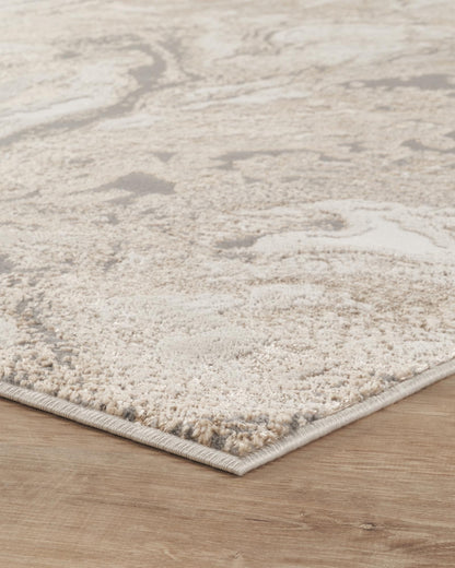Elysium Abstract Rug With Velvet Feel Stylish Metallic Sheen Astral Design