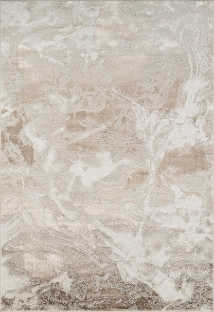 Elysium Abstract Rug With Velvet Feel Stylish Metallic Sheen Nebula Design
