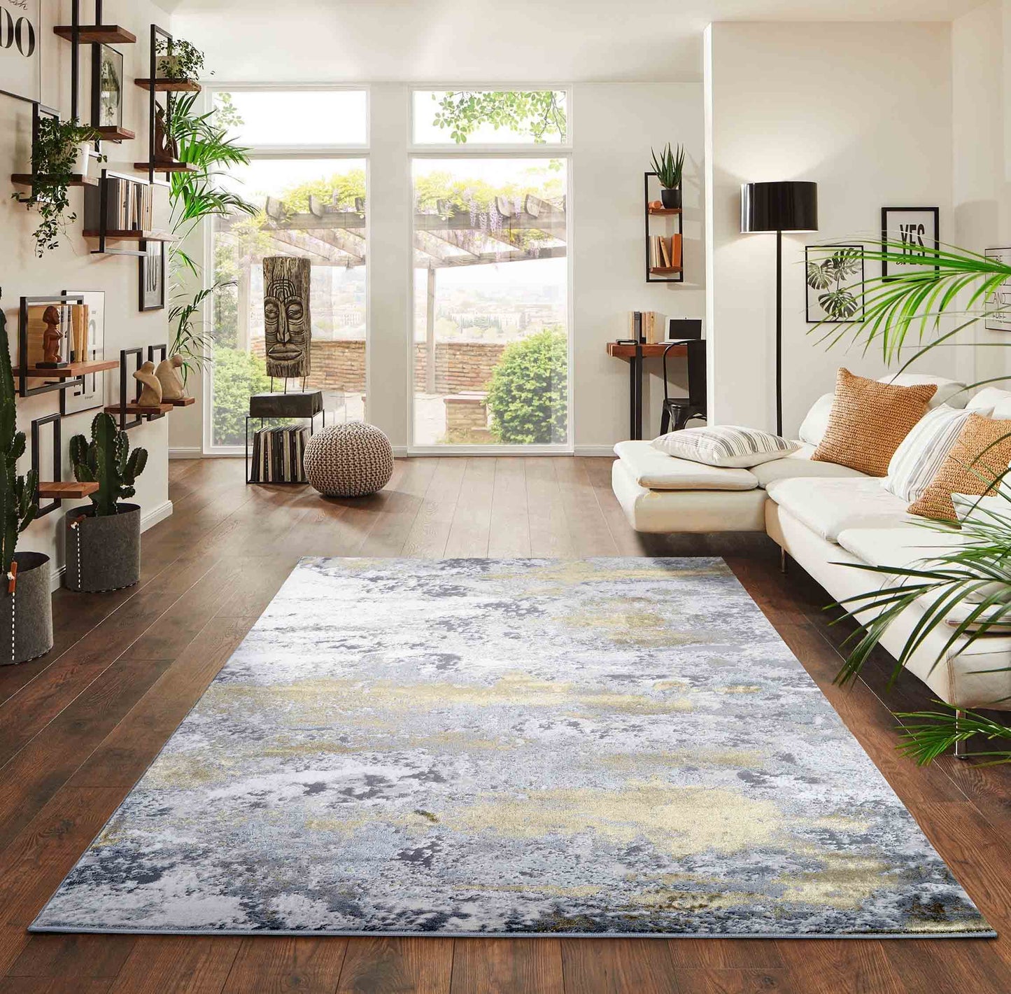 Emperor Onyx Modern Abstract Area Rug – Stylish Sprayed Design for Elegant Interiors - 6 Colours Available