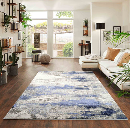 Emperor Onyx Modern Abstract Area Rug – Stylish Sprayed Design for Elegant Interiors - 6 Colours Available