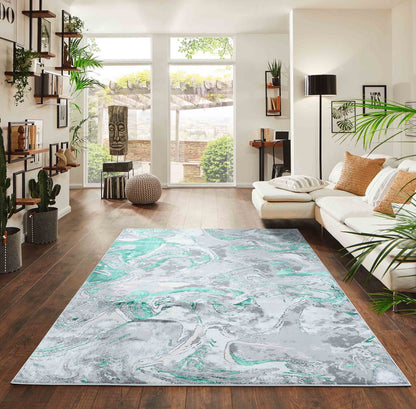 Emperor Solarius Modern Abstract Area Rug – Stylish Abstract Patterns for Trendy Homes - 6 Colours Available