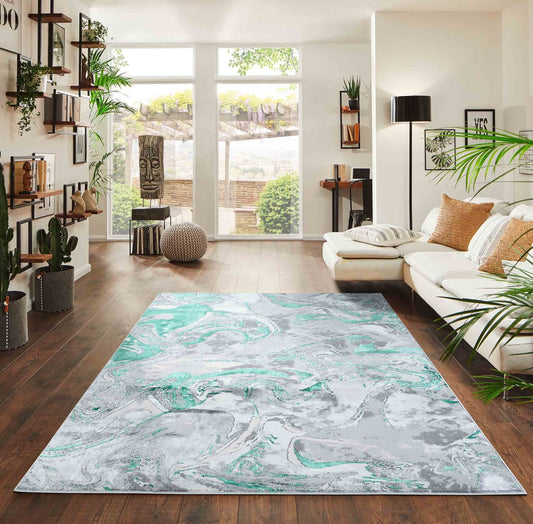 Emperor Solarius Modern Abstract Area Rug – Stylish Abstract Patterns for Trendy Homes - 6 Colours Available