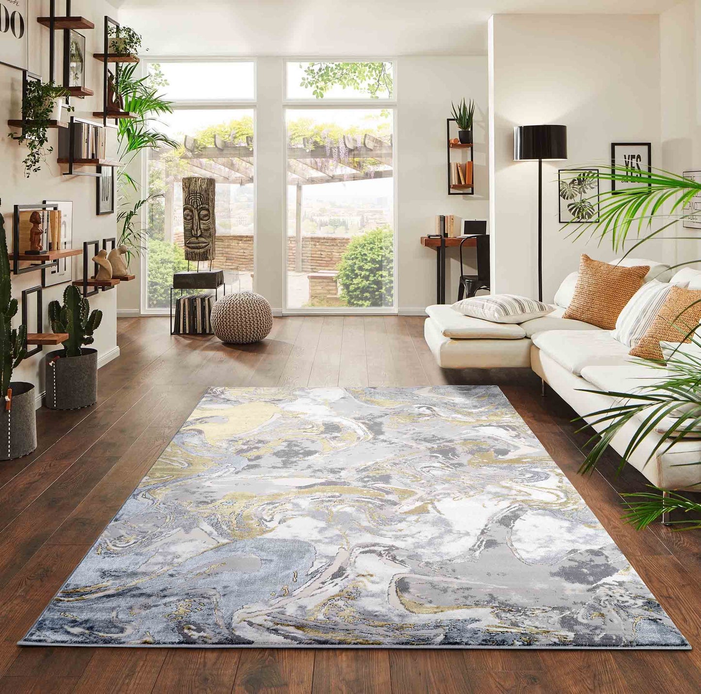 Emperor Solarius Modern Abstract Area Rug – Stylish Abstract Patterns for Trendy Homes - 6 Colours Available