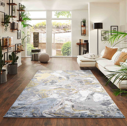 Emperor Solarius Modern Abstract Area Rug – Stylish Abstract Patterns for Trendy Homes - 6 Colours Available