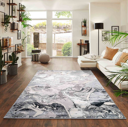 Emperor Solarius Modern Abstract Area Rug – Stylish Abstract Patterns for Trendy Homes - 6 Colours Available