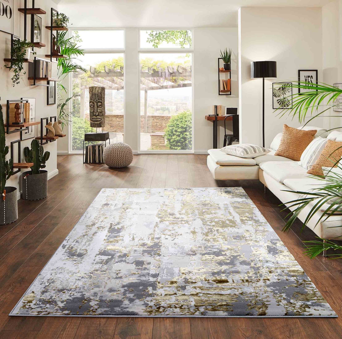 Emporor Modern Styra Abstract Area Rugs Luxury for Bedroom, Living Room, and Hallway - 6 Colours Available