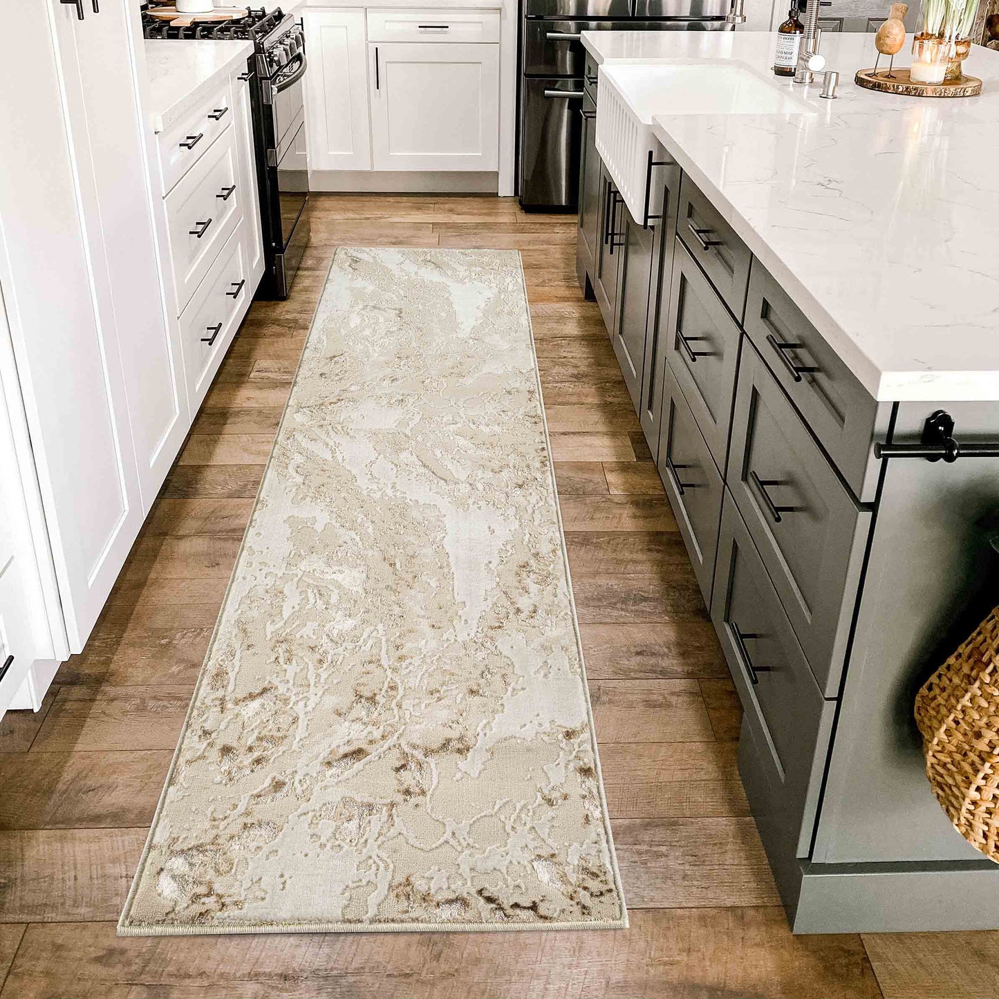 Emperor Picasso Modern Abstract Area Rug – Waterflow-Inspired Design for Trendy Home Décor - 6 Colours Available