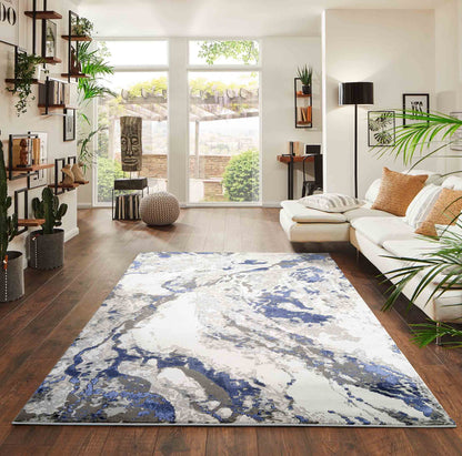 Emperor Picasso Modern Abstract Area Rug – Waterflow-Inspired Design for Trendy Home Décor - 6 Colours Available