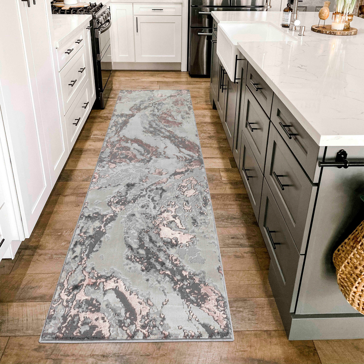 Emperor Picasso Modern Abstract Area Rug – Waterflow-Inspired Design for Trendy Home Décor - 6 Colours Available