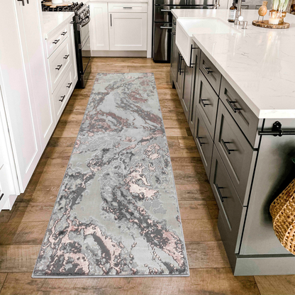 Emperor Picasso Modern Abstract Area Rug – Waterflow-Inspired Design for Trendy Home Décor - 6 Colours Available