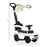 Kids Ride-on Push Car 3 in 1 Benz G350 Baby Floor Slider Walker, White