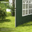 Gazebo Side Panels, Sides Replacement with Window for 3x3(m) or 3x4m Pop Up Gazebo, 2 Pack, Green