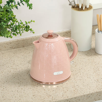 Electric Kettle, Fast Boil, 1.7L, 3kW, Auto Shut-off, Light Pink