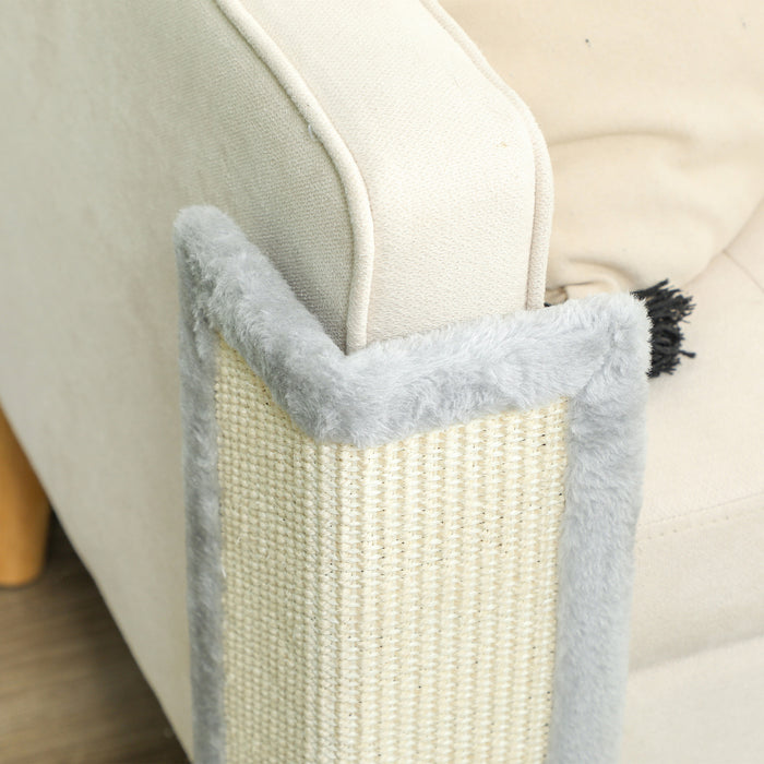 56cm Corner Cat Scratching Post with Sisal Scratching Pad, Grey