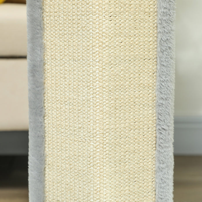 56cm Corner Cat Scratching Post with Sisal Scratching Pad, Grey