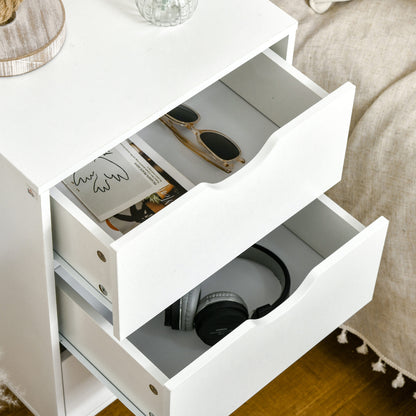 Chest of Drawers, 3 Drawer Unit Storage Chest Bedroom, Cream White