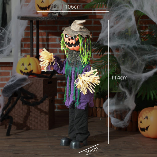 Pumpkin Halloween Animatronic Prop for Indoor Outdoor Decoration