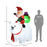 6.6FT Christmas Inflatable Santa Claus w/ Polar Bear for Graden