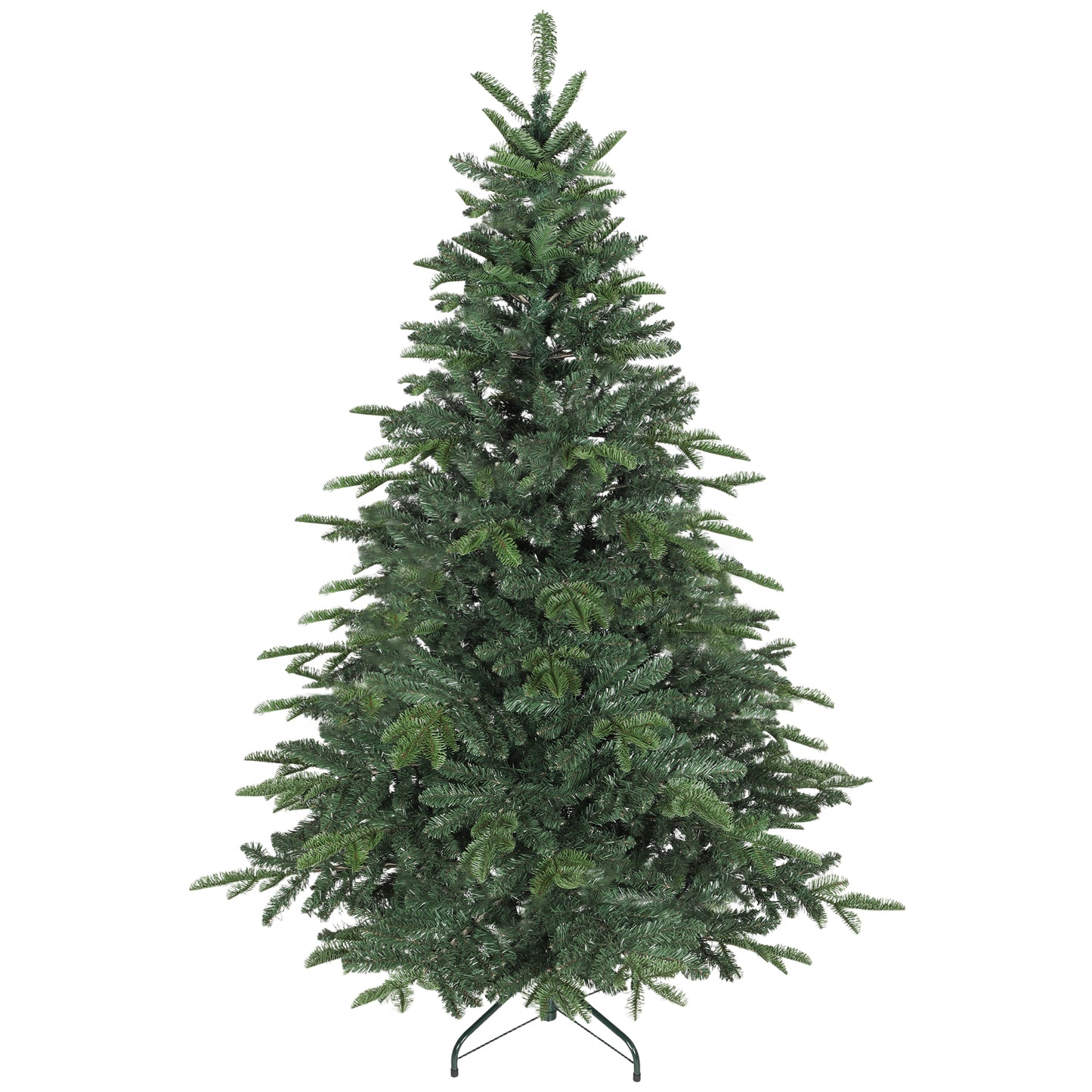 6ft Christmas Tree, Hinged Xmas Tree with Realistic Branches