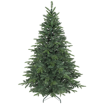 6ft Christmas Tree, Hinged Xmas Tree with Realistic Branches