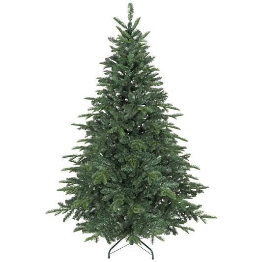 6ft Christmas Tree, Hinged Xmas Tree with Realistic Branches
