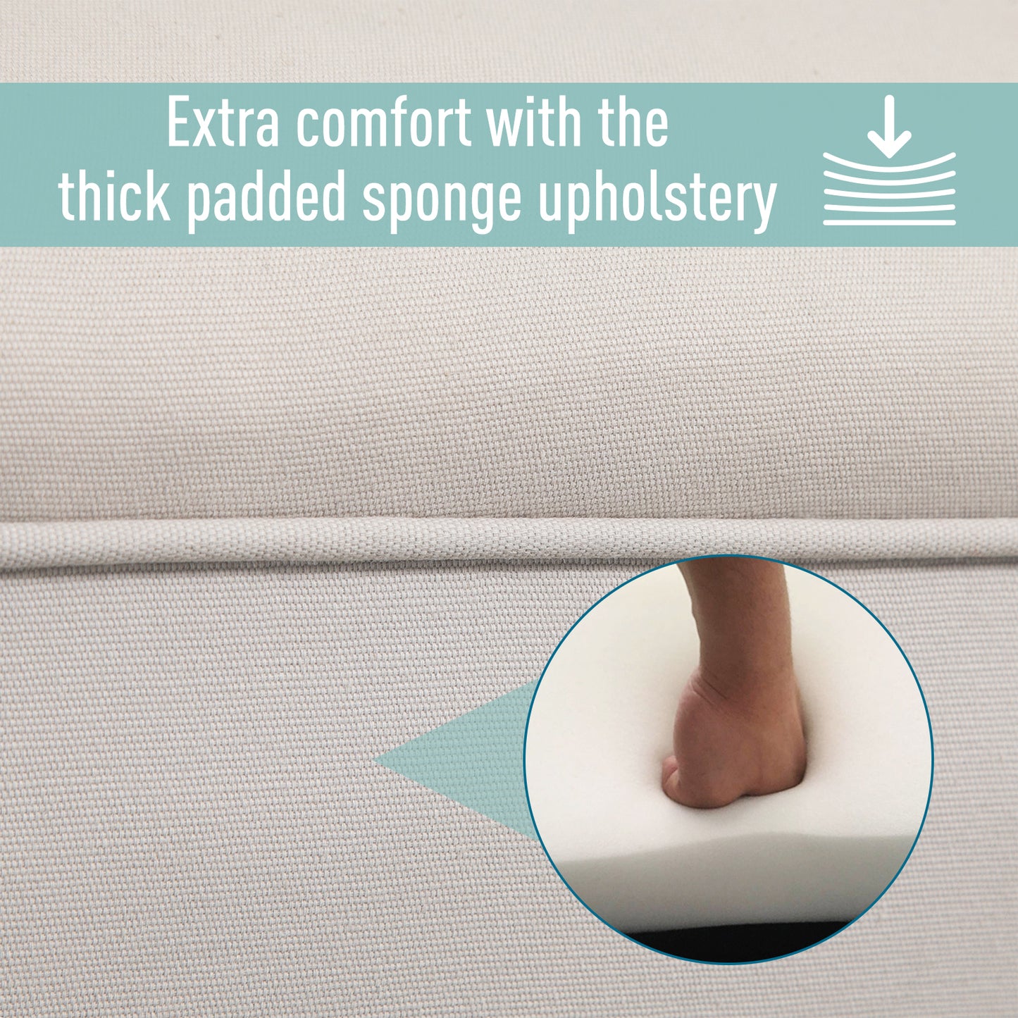 Bed End Chaise Lounge Window Seat Arm Bench Hallway Wood Legs Grey