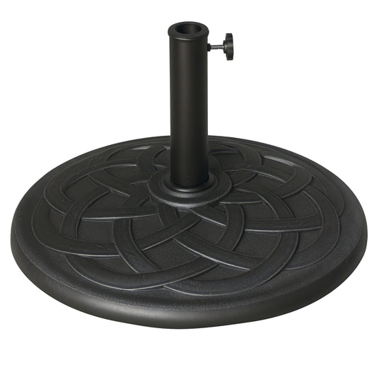 19KG Garden Parasol Base Stand Metal Patio Sun Umbrella Holder Resin