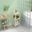 3-Tier Bathroom Storage Shelving Unit, Freestanding Bamboo Shelves, Natural