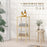 3-Tier Bathroom Storage Shelving Unit, Freestanding Bamboo Shelves, Natural