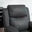 Riser and Recliner Chair Power Lift Recliner with Remote Dark Grey