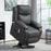 Riser and Recliner Chair Power Lift Recliner with Remote Dark Grey