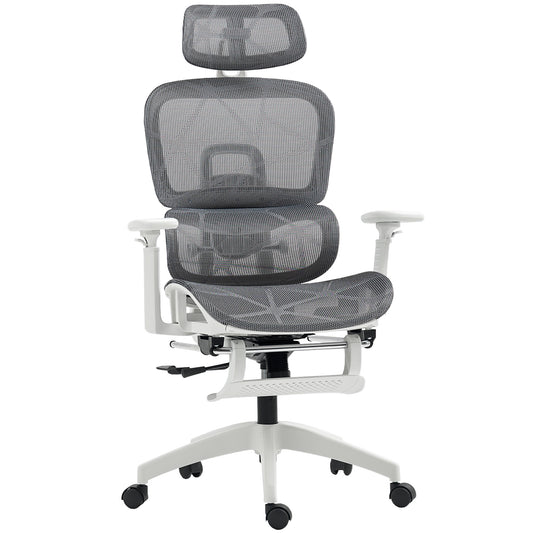 Ergonomic Office Chair Swivel Computer Chair with 3D Armrest Grey