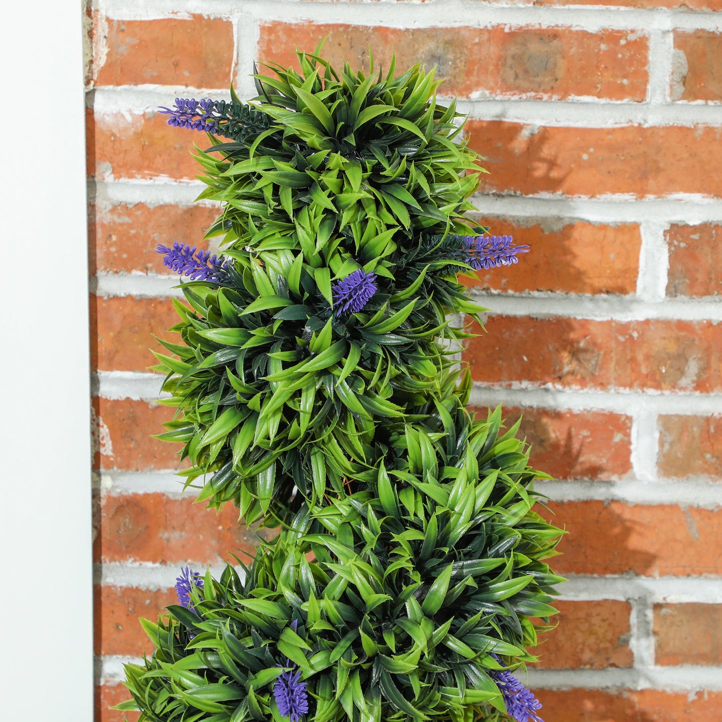 Set of 2 Decorative Artificial Plants with Lavender and Pot, 115cm