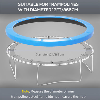 12ft Trampoline Accessories Pad Surround Pad Replacement Spare Light Blue