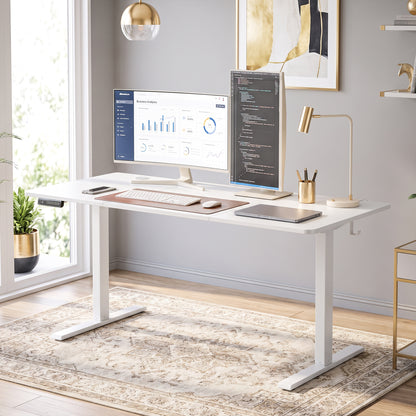 Standing Desk Memory Control Adjustable White